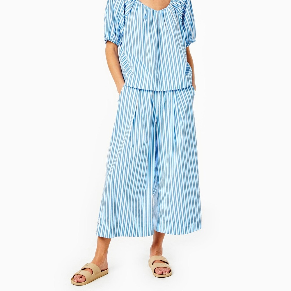 Addison Bay Sound blue and white Striped Relaxed Fit Pant - Size XS New - Picture 2 of 7